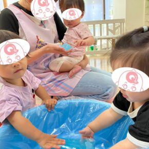 寒天遊びをしました！