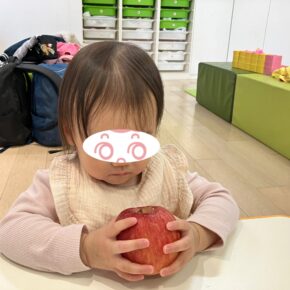 りんごの食育をしました！